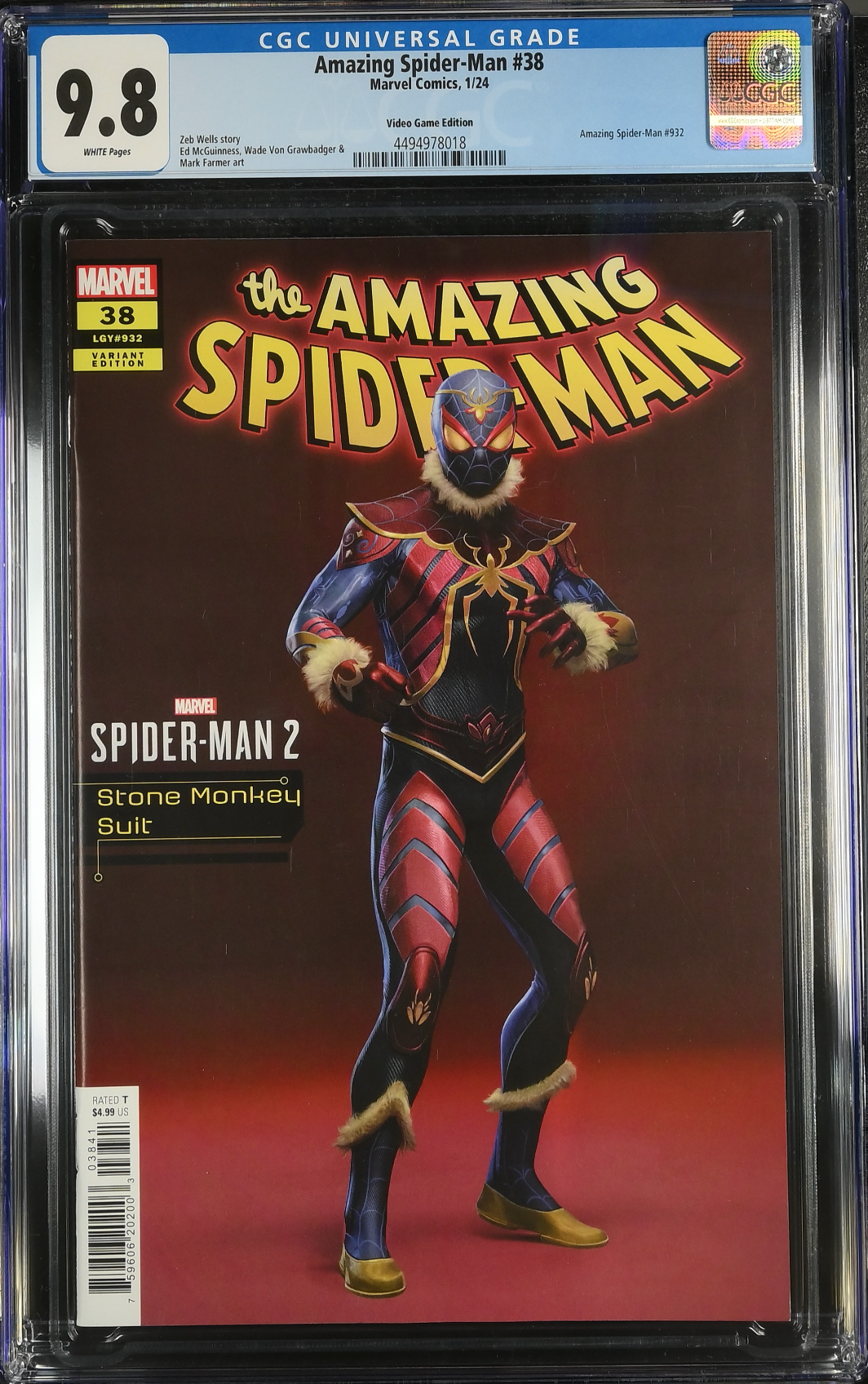 Amazing Spider-Man #38 Ying Spider-Man 2 Stone Monkey Suit Variant CGC 9.8