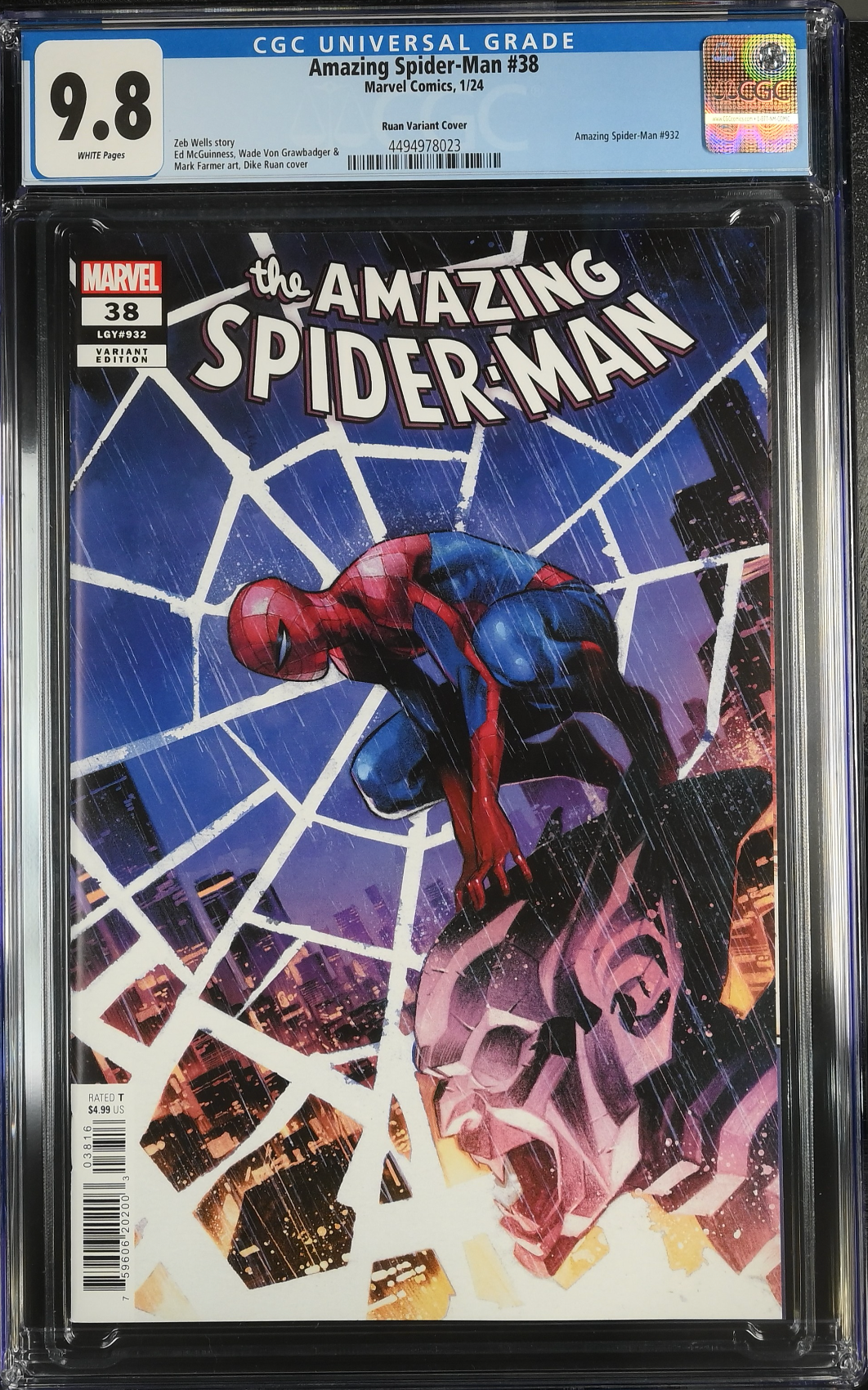 Amazing Spider-Man #38 Ruan 1:25 Retailer Incentive Variant CGC 9.8