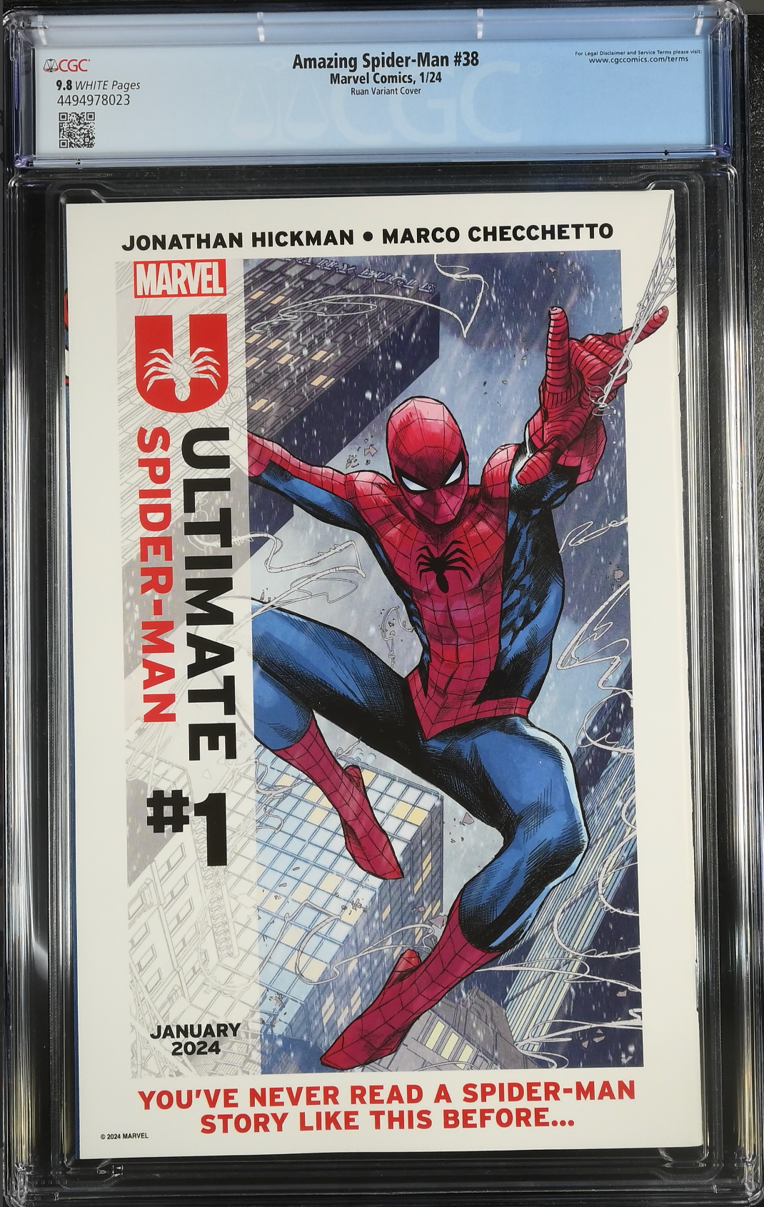 Amazing Spider-Man #38 Ruan 1:25 Retailer Incentive Variant CGC 9.8