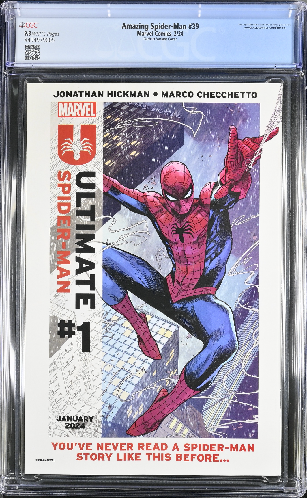 Amazing Spider-Man #39 Garbett 1:25 Retailer Incentive Variant CGC 9.8