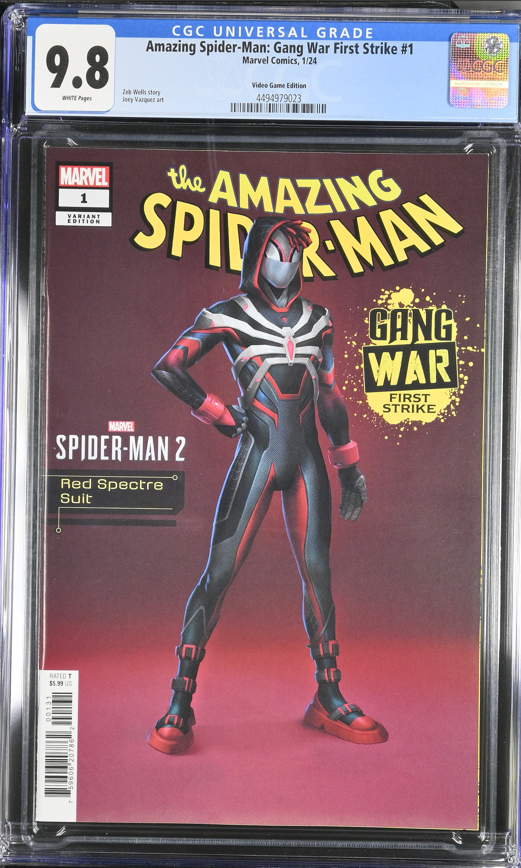 Amazing Spider-Man: Gang War - First Strike #1 Boo Spider-Man 2 Red Spectre Suit Variant CGC 9.8