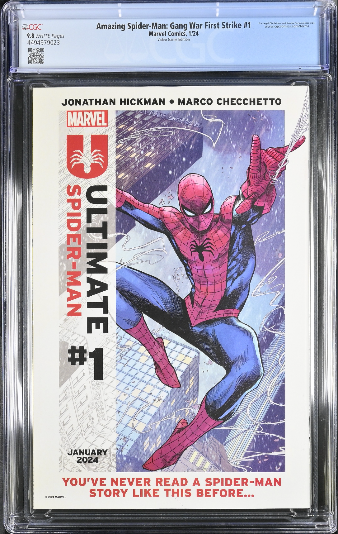 Amazing Spider-Man: Gang War - First Strike #1 Boo Spider-Man 2 Red Spectre Suit Variant CGC 9.8