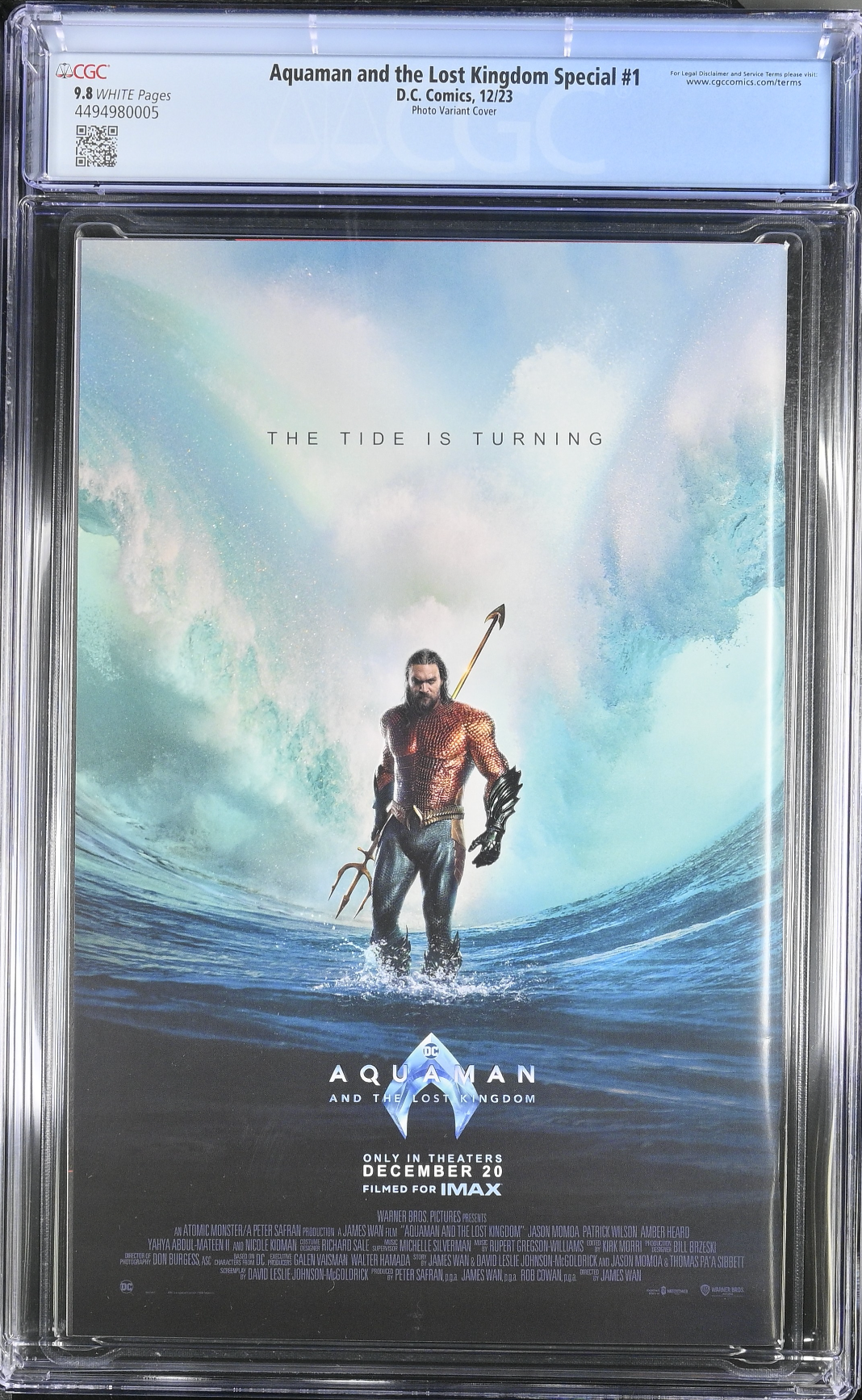 Aquaman and the Lost Kingdom Special #1 Photo Cover Variant CGC 9.8