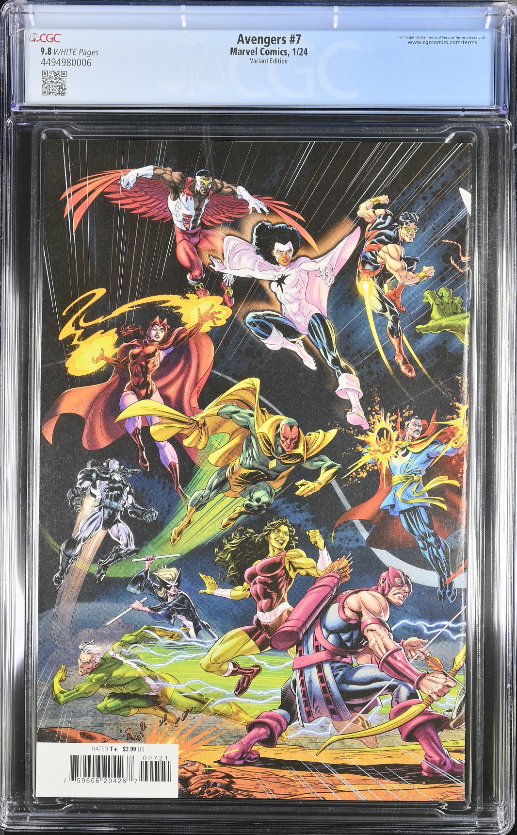 Avengers #7 Castellani Wraparound Variant CGC 9.8