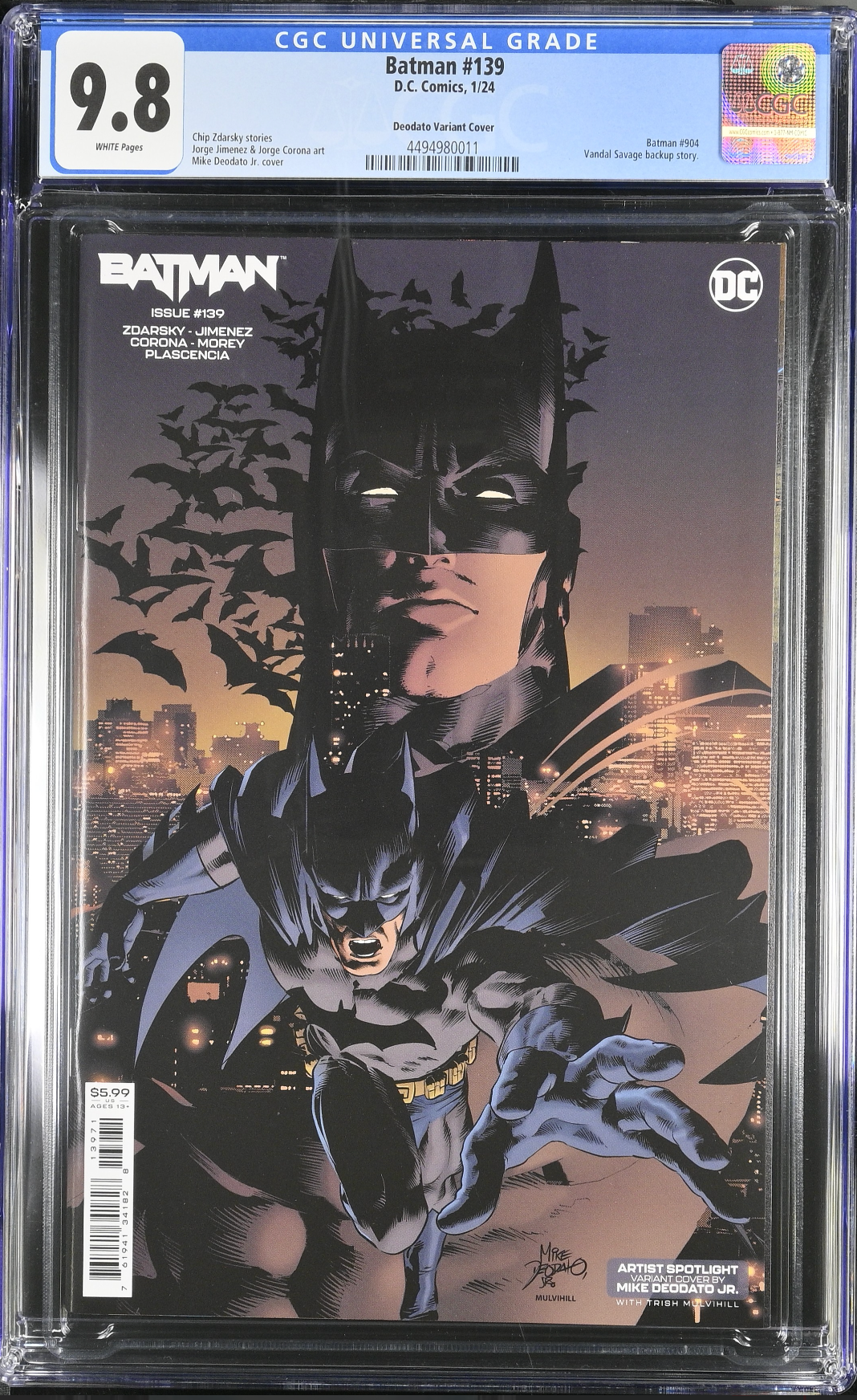 Batman #139 Deodato Jr. Variant CGC 9.8