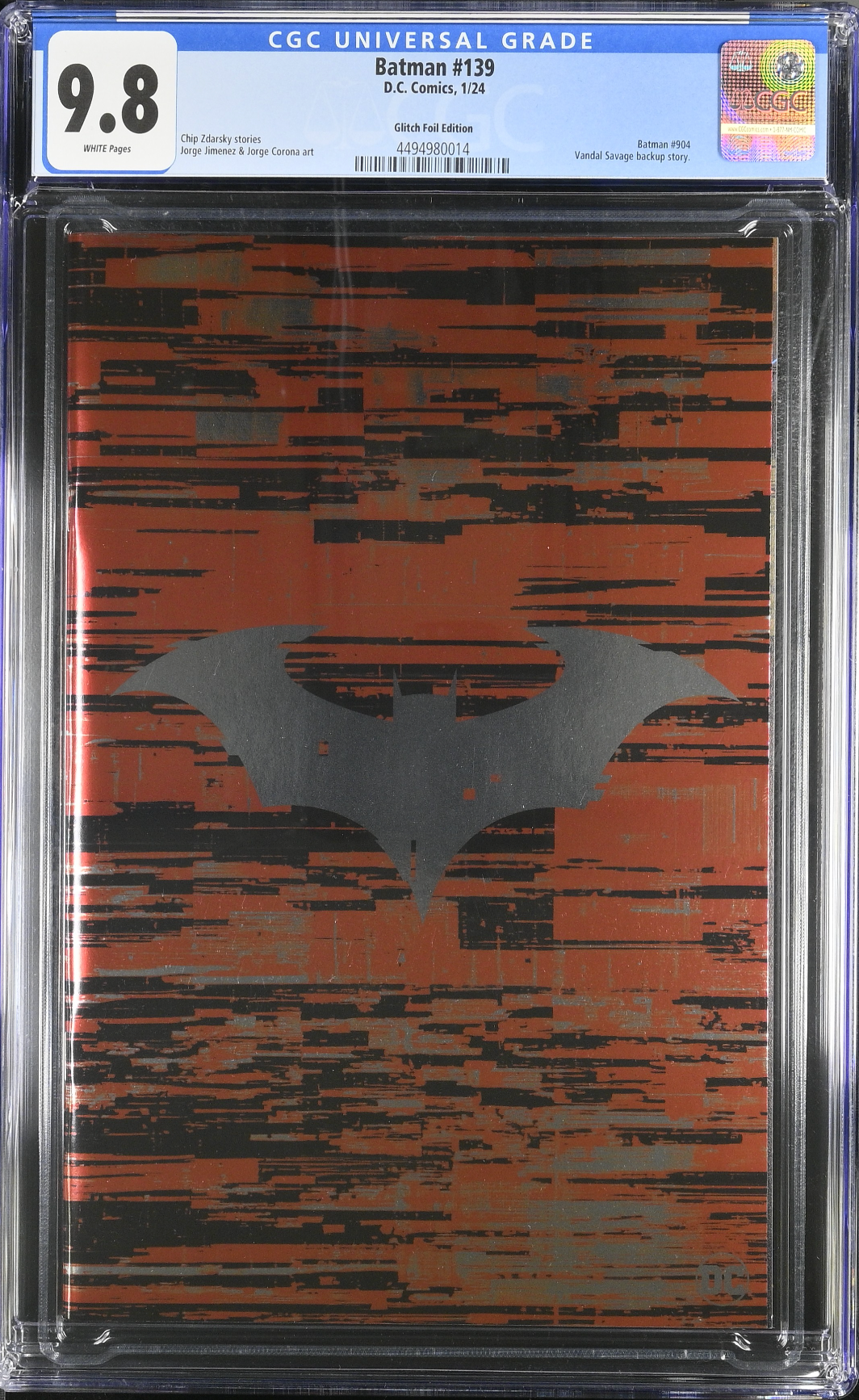 Batman #139 Bat Symbol Glitch Foil Variant CGC 9.8