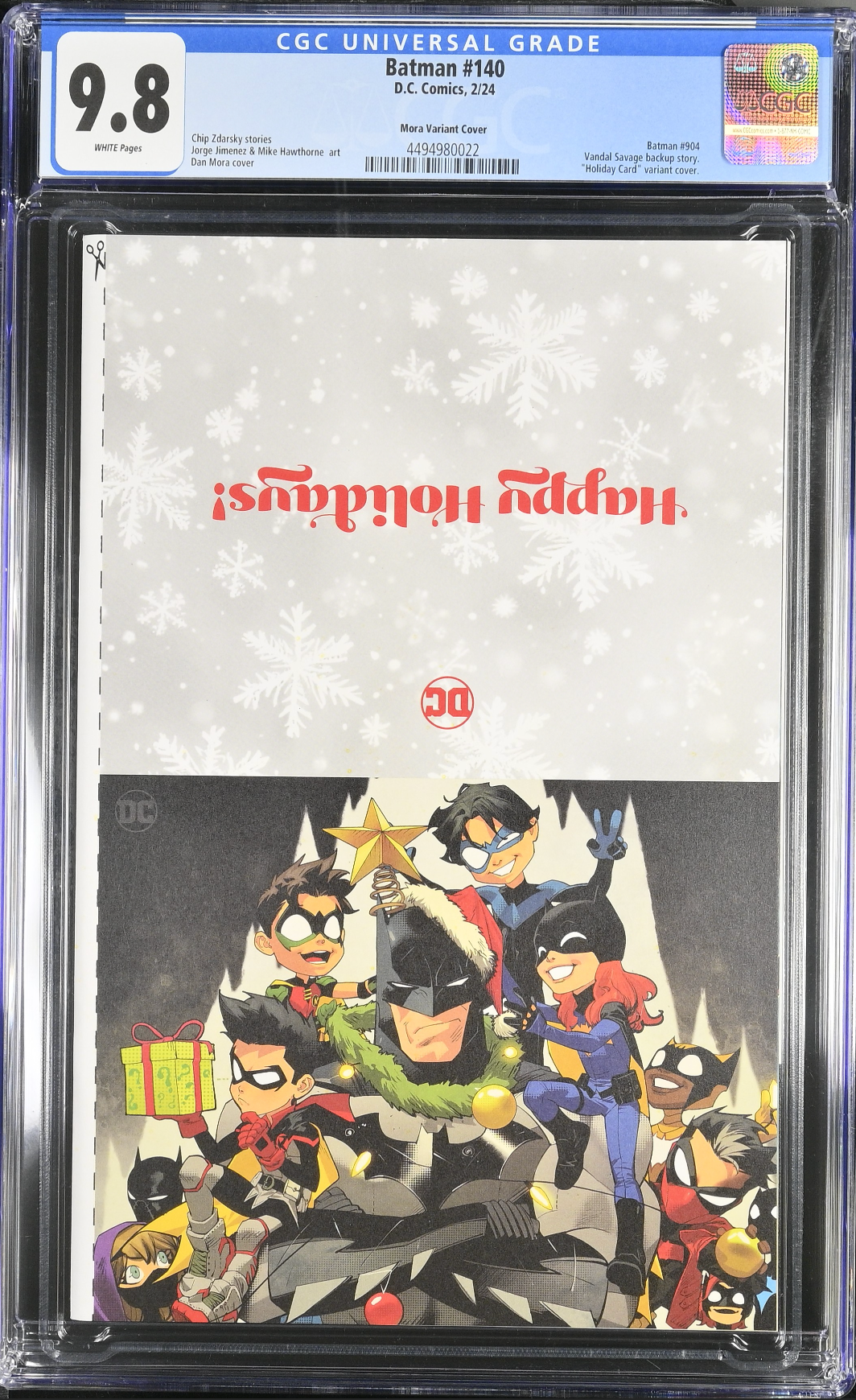 Batman #140 Mora DC Holiday Card Special Edition Variant CGC 9.8