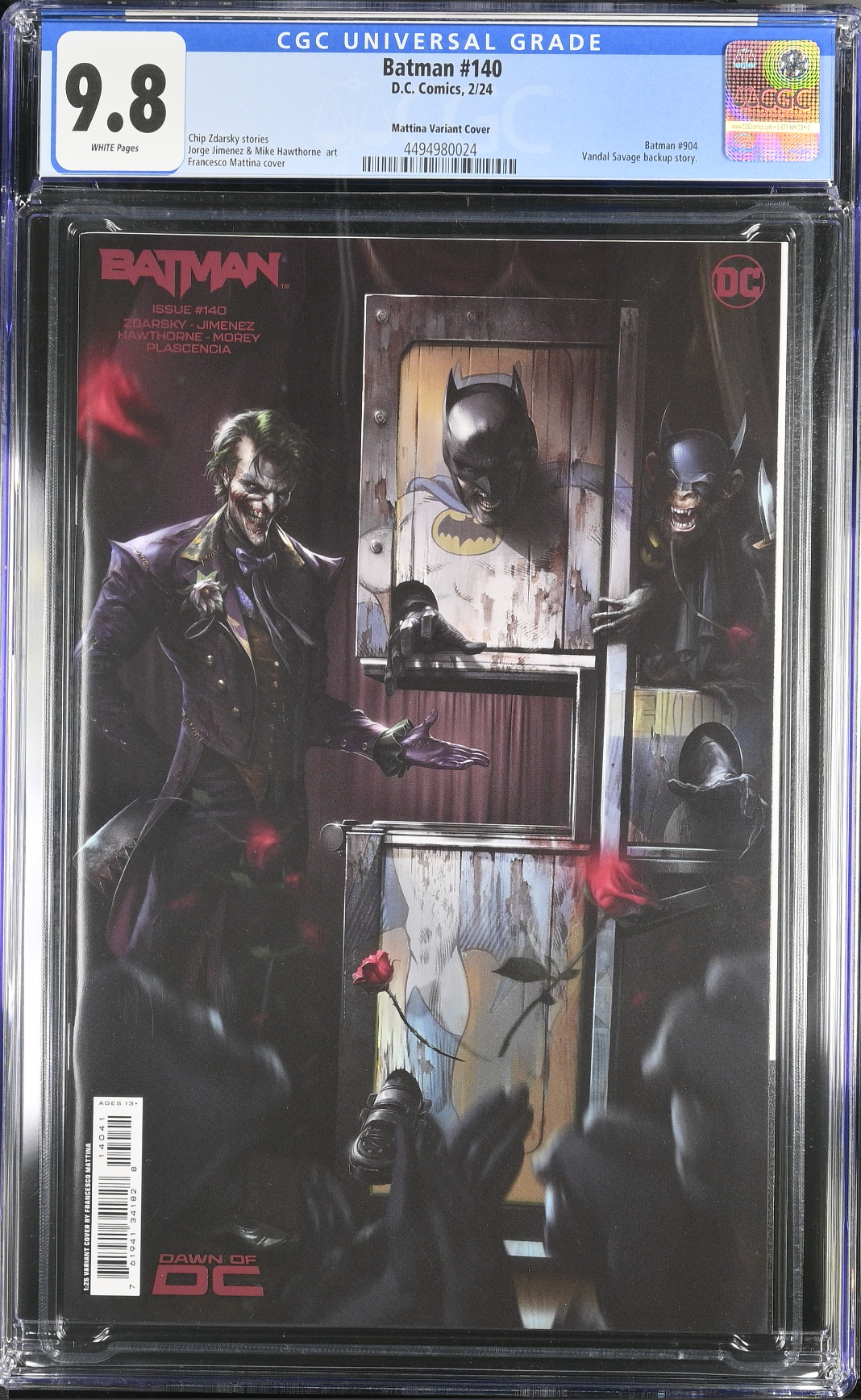 Batman #140 Mattina 1:25 Retailer Incentive Variant CGC 9.8