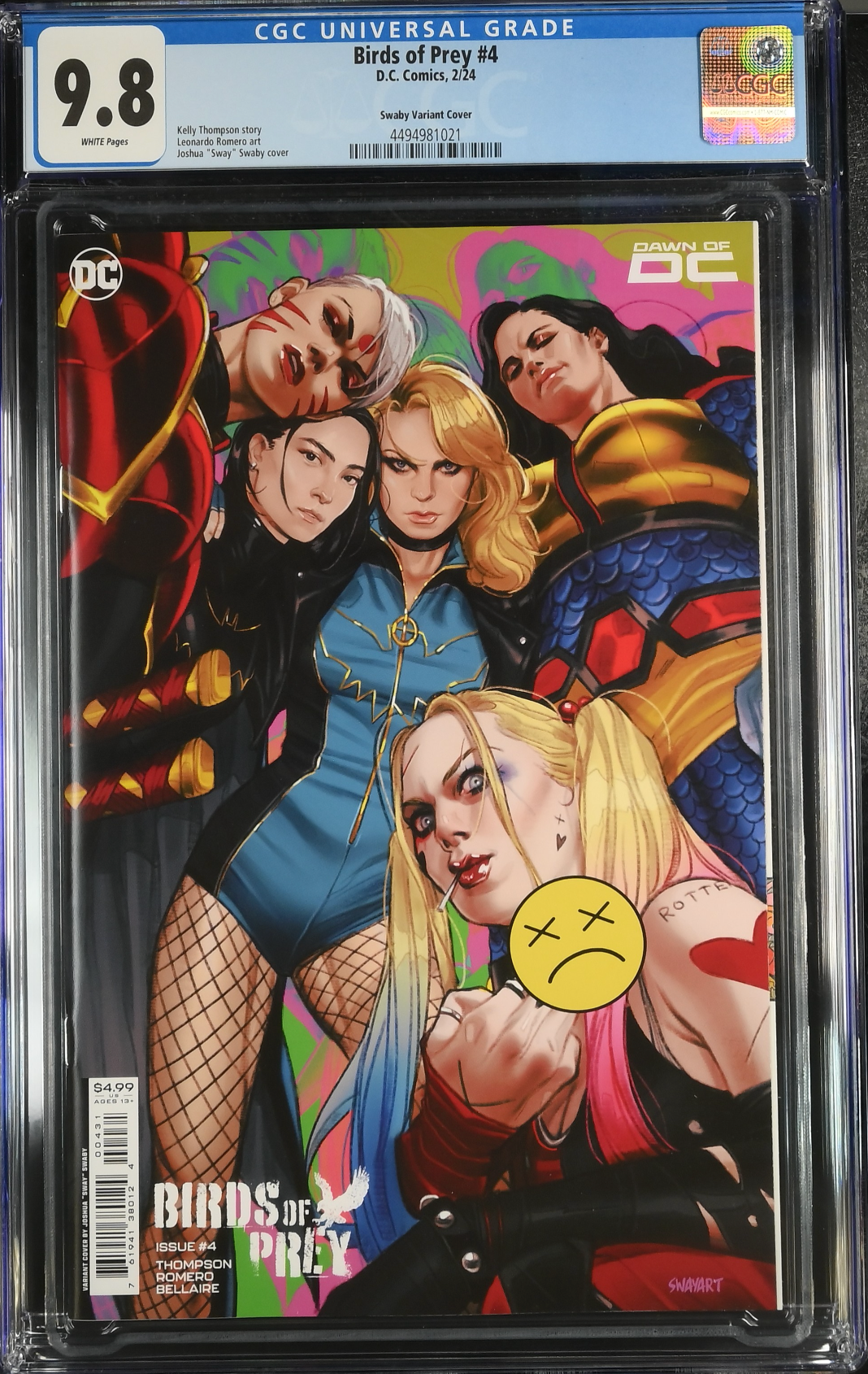 Birds of Prey #4 Swaby Variant CGC 9.8