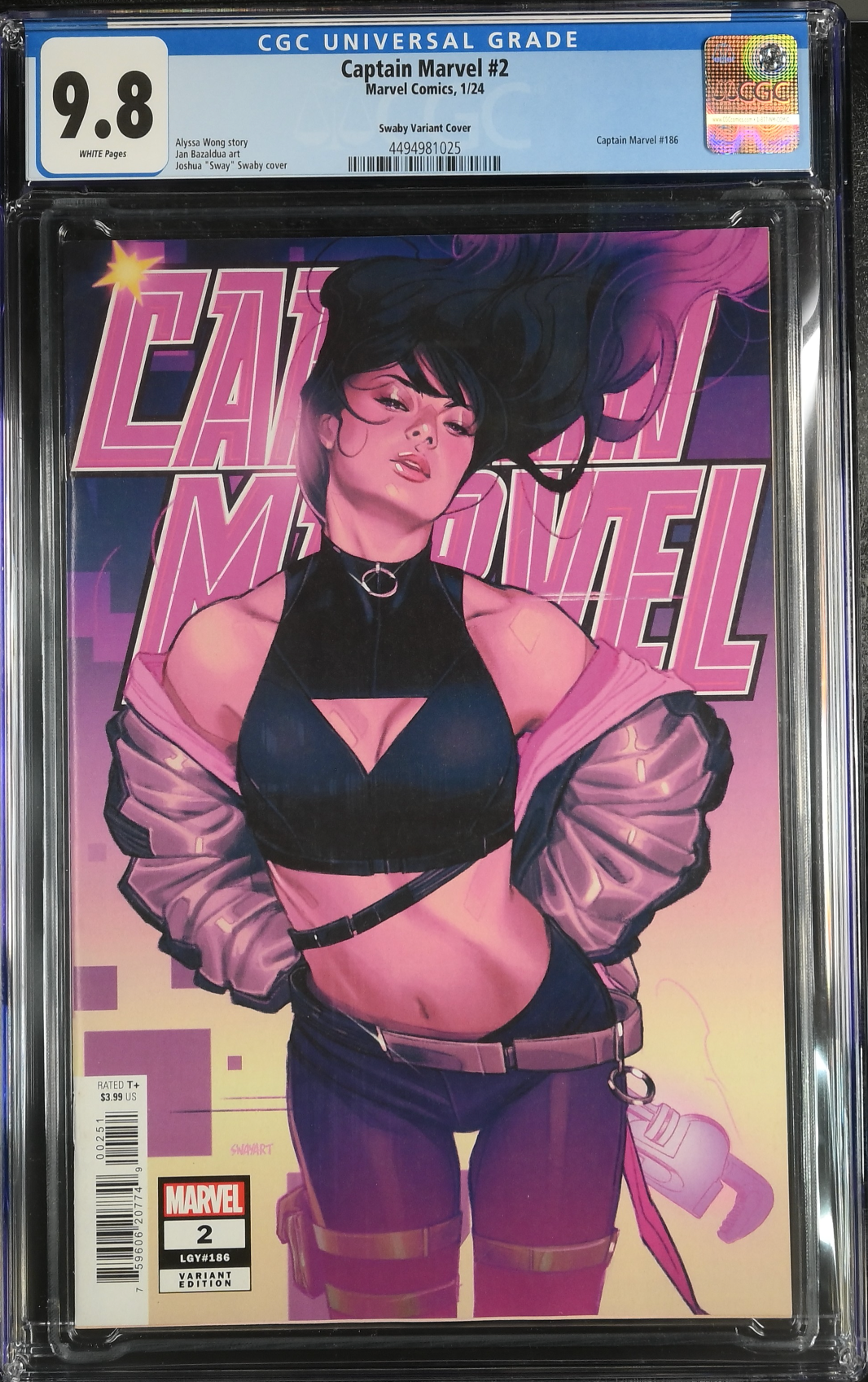 Captain Marvel #2 Swaby Variant CGC 9.8