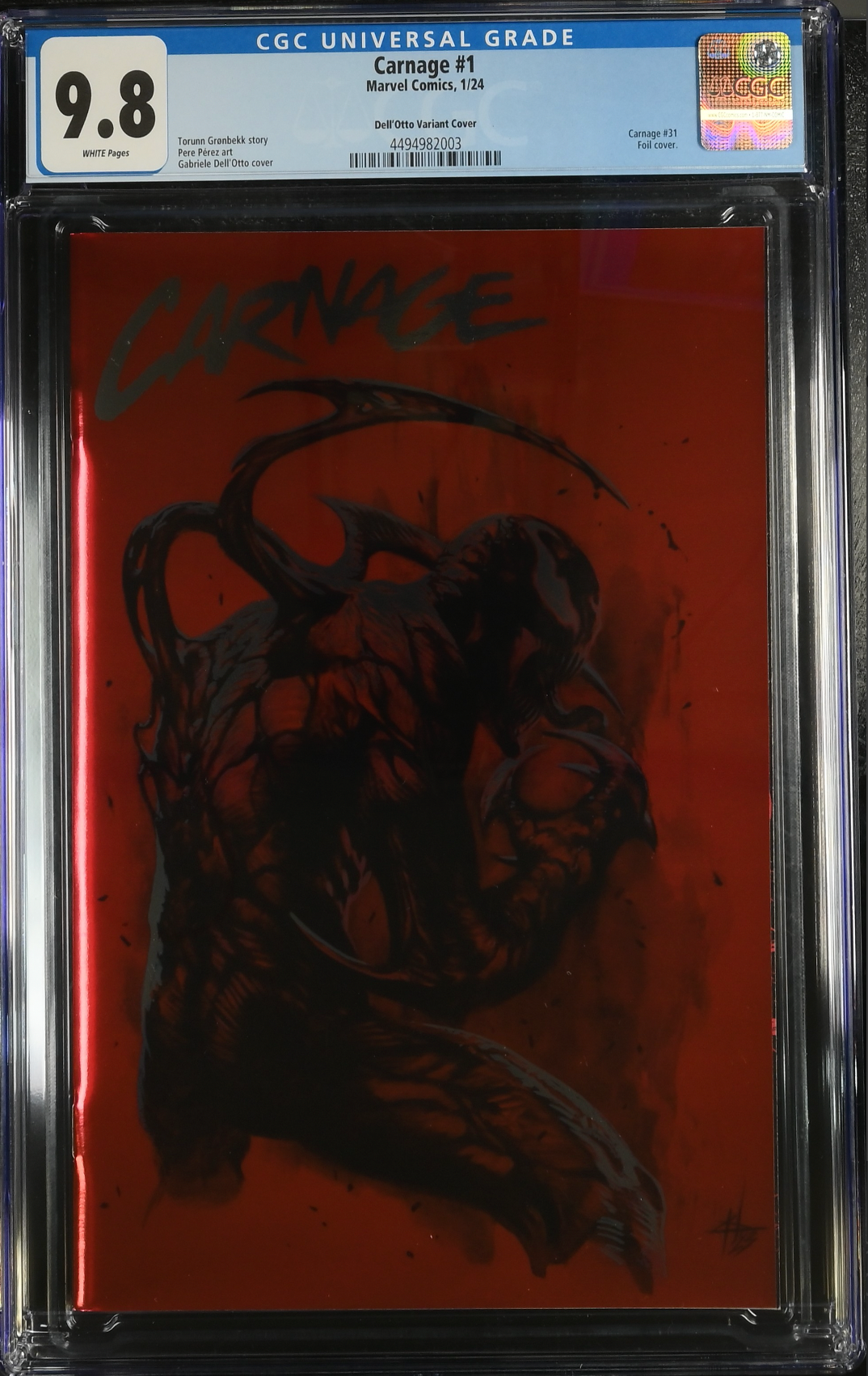 Carnage #1 Dell'Otto Foil Variant CGC 9.8