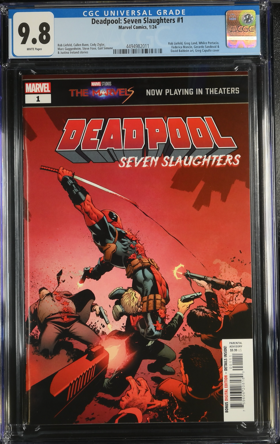 Deadpool: Seven Slaughters #1 CGC 9.8