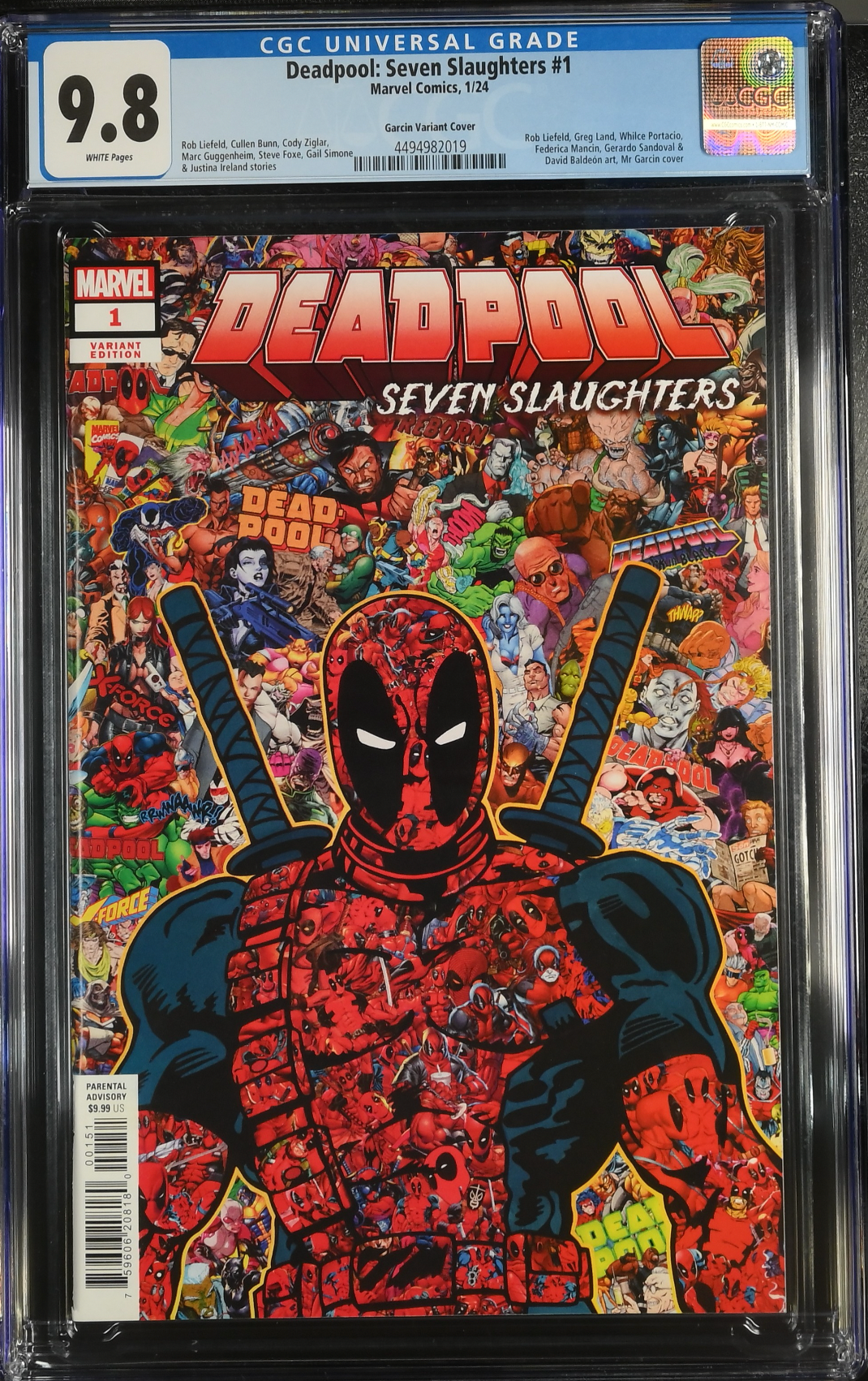 Deadpool: Seven Slaughters #1 Garcin Variant CGC 9.8