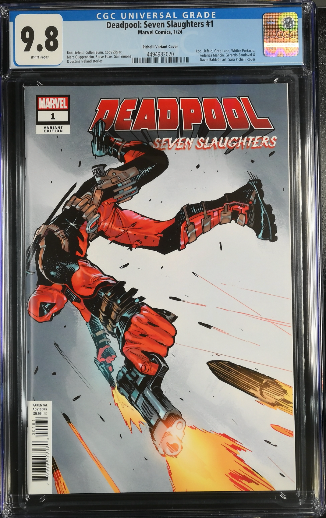 Deadpool: Seven Slaughters #1 Pichelli Variant CGC 9.8