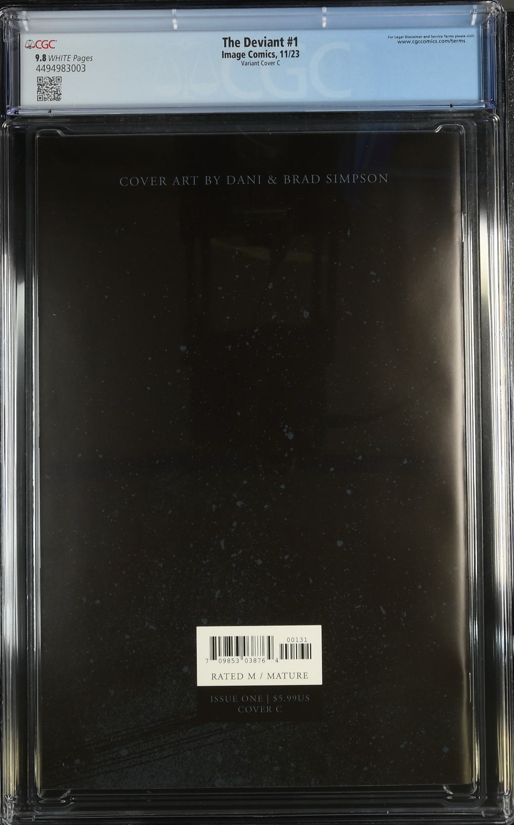 The Deviant #1 Dani 1:10 Retailer Incentive Variant CGC 9.8