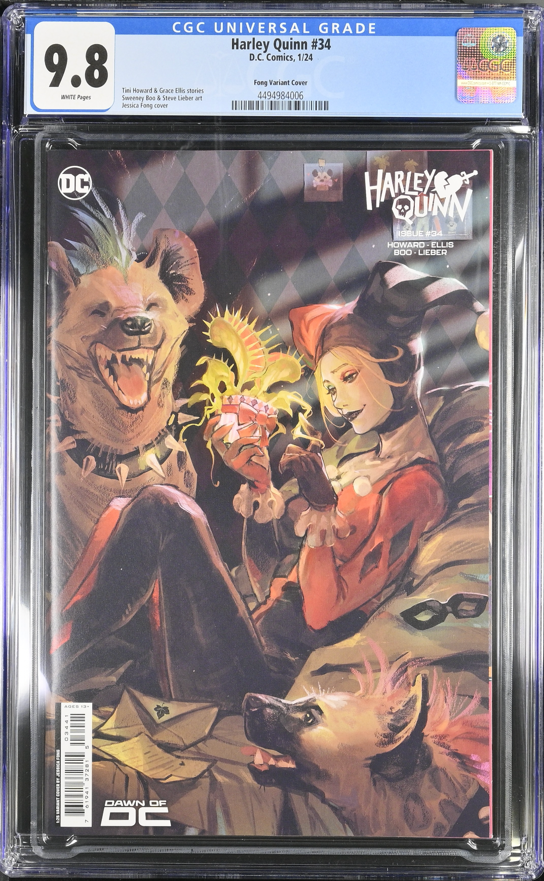 Harley Quinn #34 Fong 1:25 Retailer Incentive Variant CGC 9.8