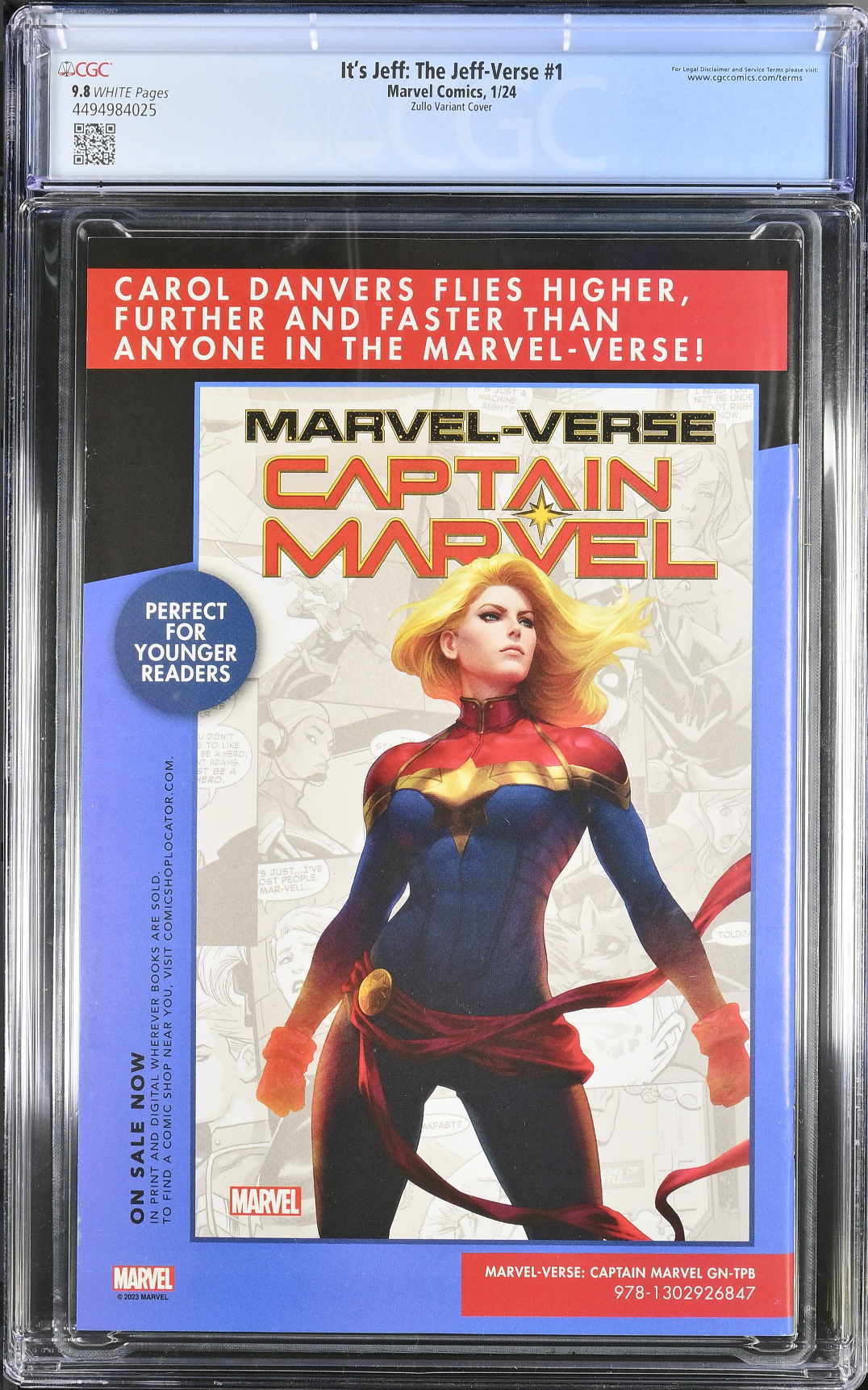 It's Jeff: The Jeff-Verse #1 Zullo Variant CGC 9.8