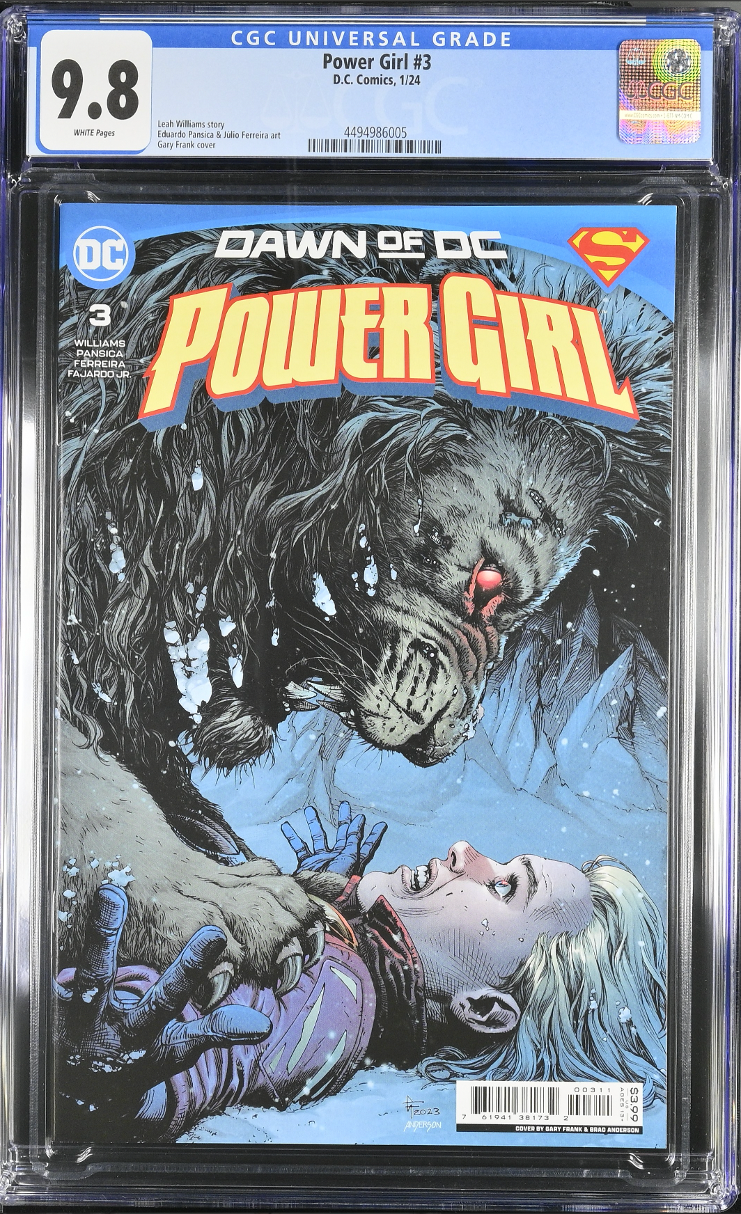 Power Girl #3 CGC 9.8