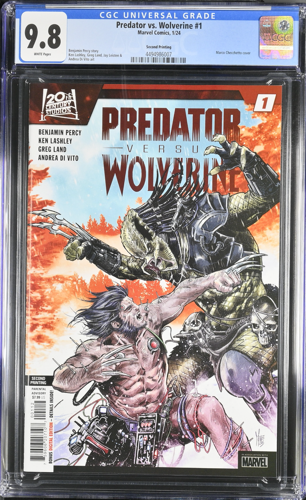 Predator vs. Wolverine #1 Second Printing CGC 9.8