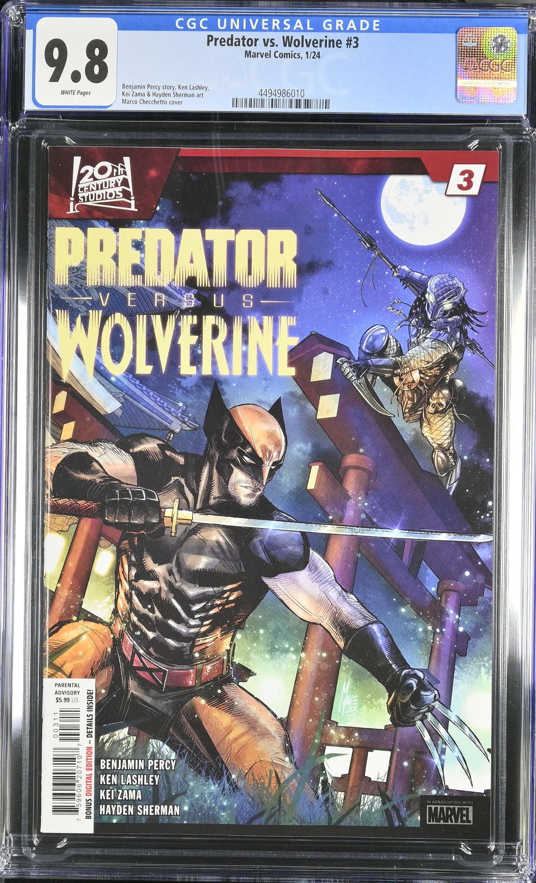 Predator vs. Wolverine #3 CGC 9.8