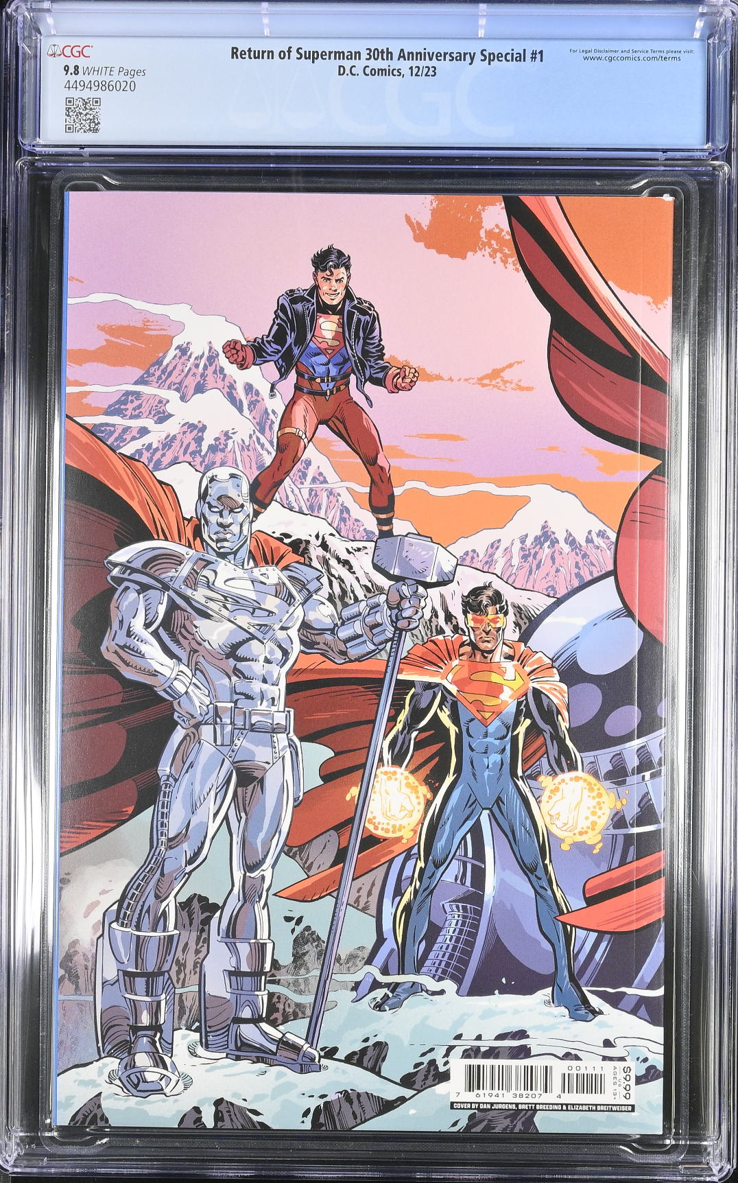 Return of Superman 30th Anniversary Special #1 - Cover A - Jurgens Wraparound CGC 9.8