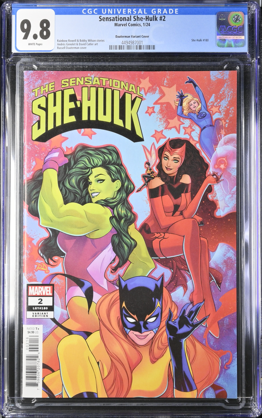 The Sensational She-Hulk #2 Dauterman 1:25 Retailer Incentive Variant CGC 9.8