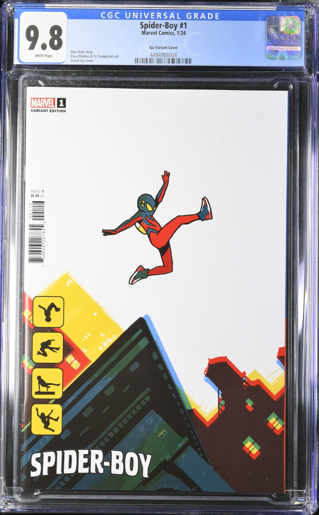 Spider-Boy #1 Aja 1:50 Retailer Incentive Variant CGC 9.8