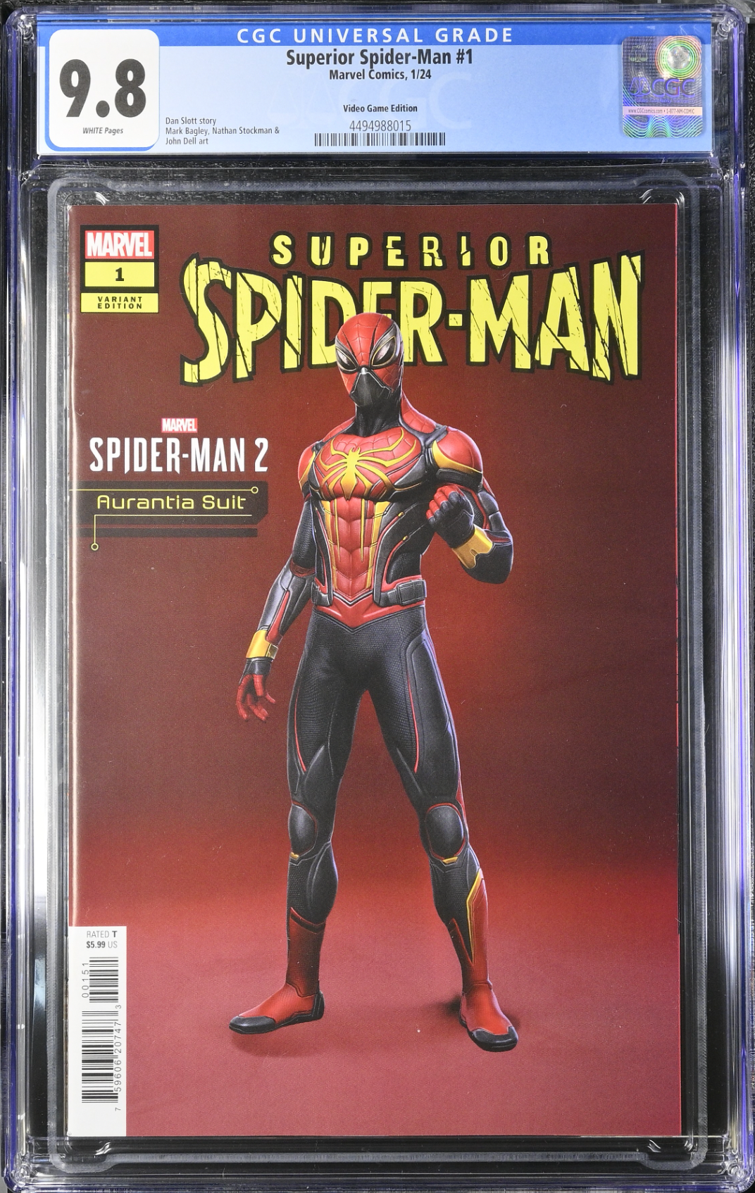 Superior Spider-Man #1 Grassetti Spider-Man 2 Arauntia Suit Variant CGC 9.8