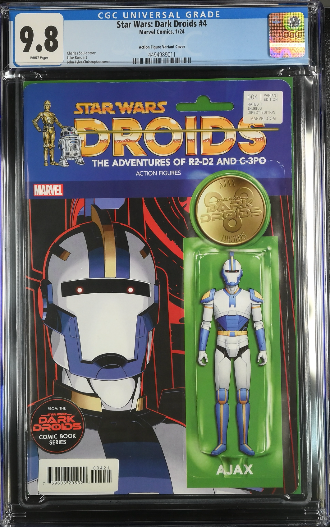 Star Wars: Dark Droids #4 Action Figure Variant CGC 9.8