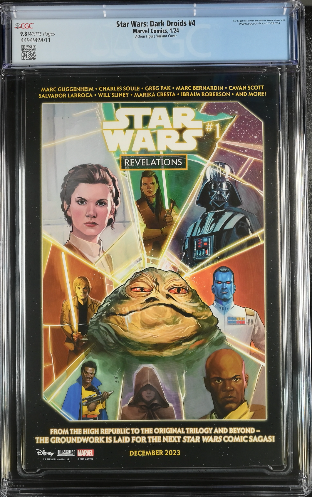 Star Wars: Dark Droids #4 Action Figure Variant CGC 9.8