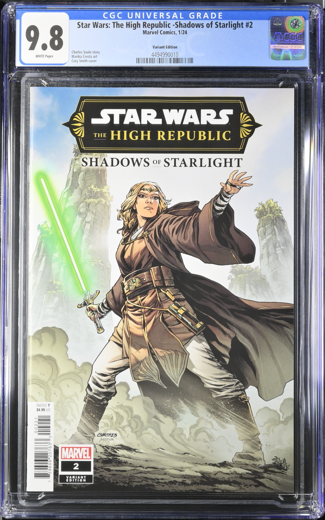 Star Wars: The High Republic - Shadows of Starlight #2 Smith Variant CGC 9.8