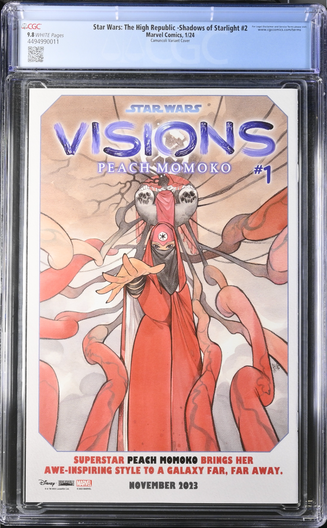 Star Wars: The High Republic - Shadows of Starlight #2 Camuncoli 1:25 Retailer Incentive Variant CGC 9.8