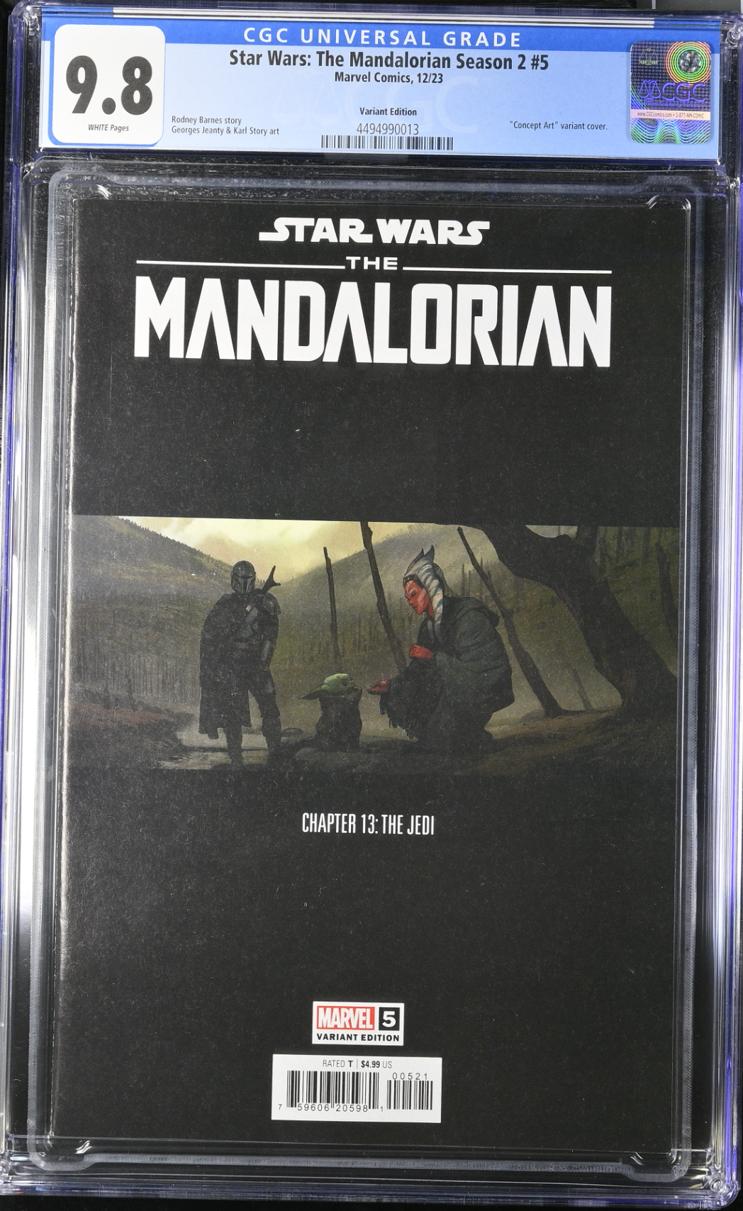 Star Wars: The Mandalorian Season 2 #5 Concept Art Variant CGC 9.8