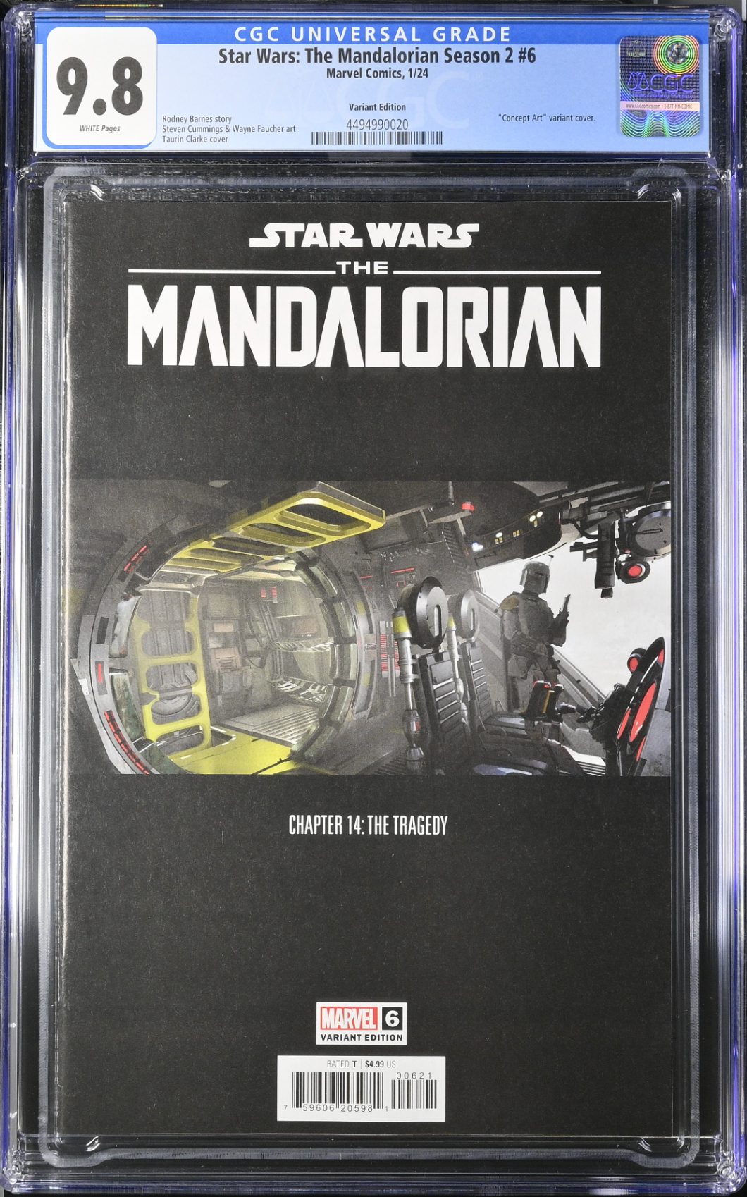 Star Wars: The Mandalorian Season 2 #6 Concept Art Variant CGC 9.8