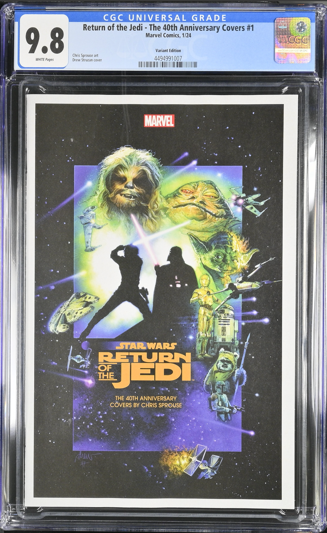 Star Wars: Return of the Jedi - The 40th Anniversary Covers by Chris Sprouse #1 Struzan Movie Poster Variant  CGC 9.8