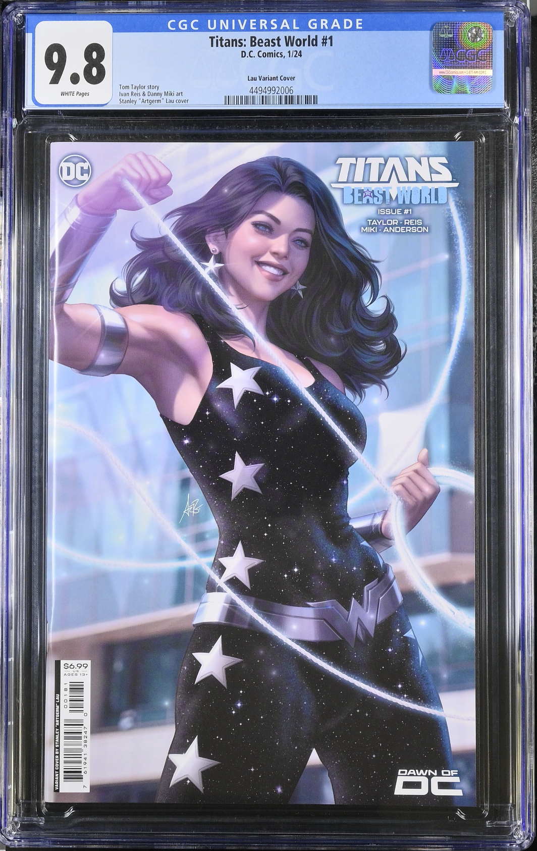 Titans: Beast World #1 Artgerm Variant CGC 9.8