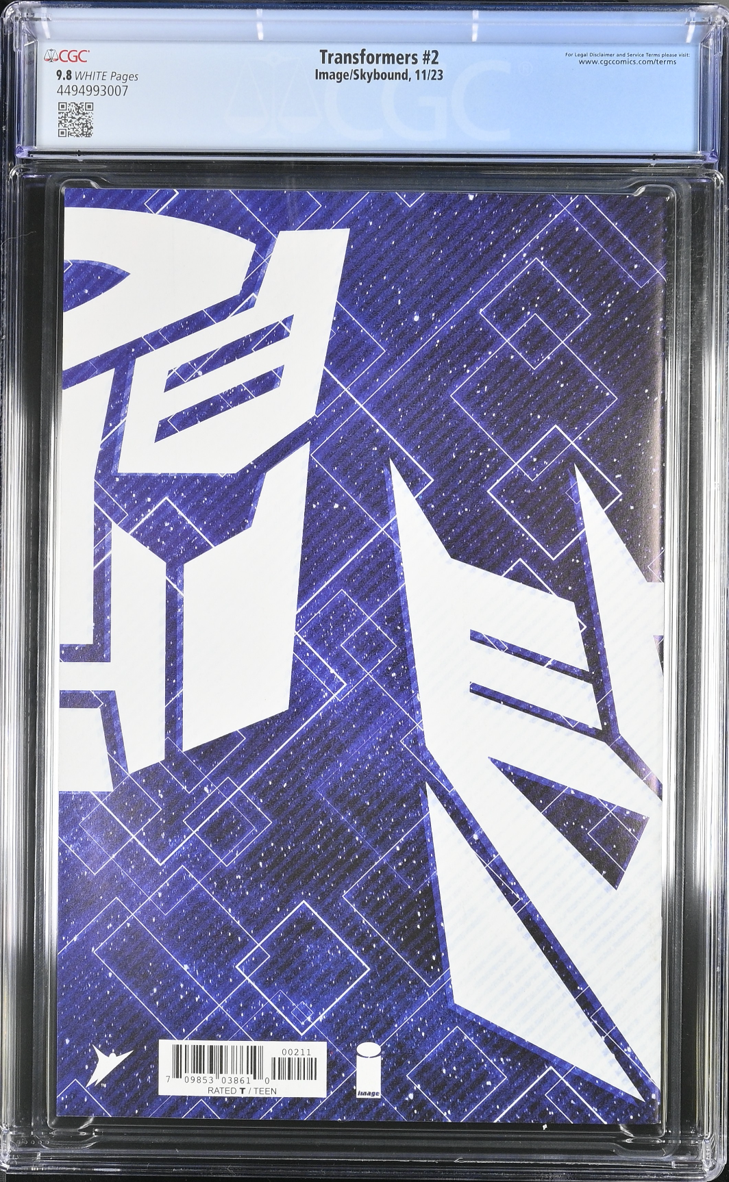 Transformers #2 CGC 9.8