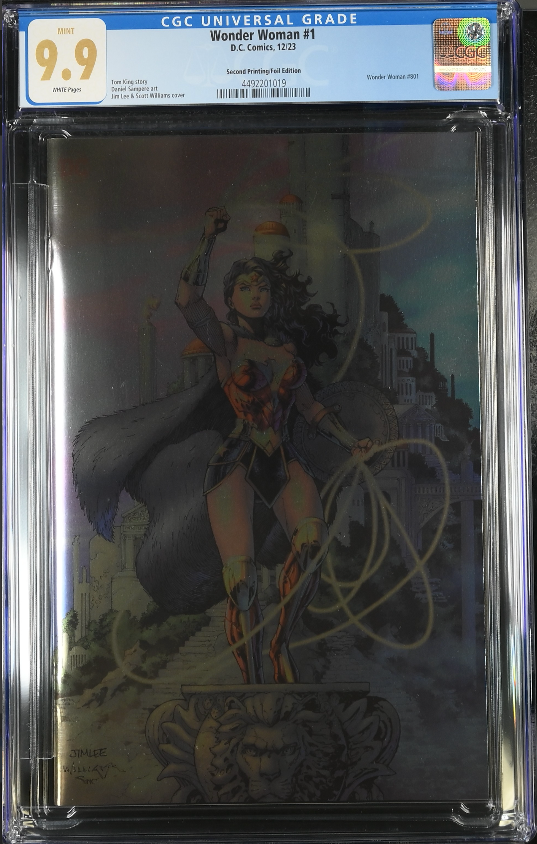 Wonder Woman #1 Second Printing Foil Variant CGC 9.9