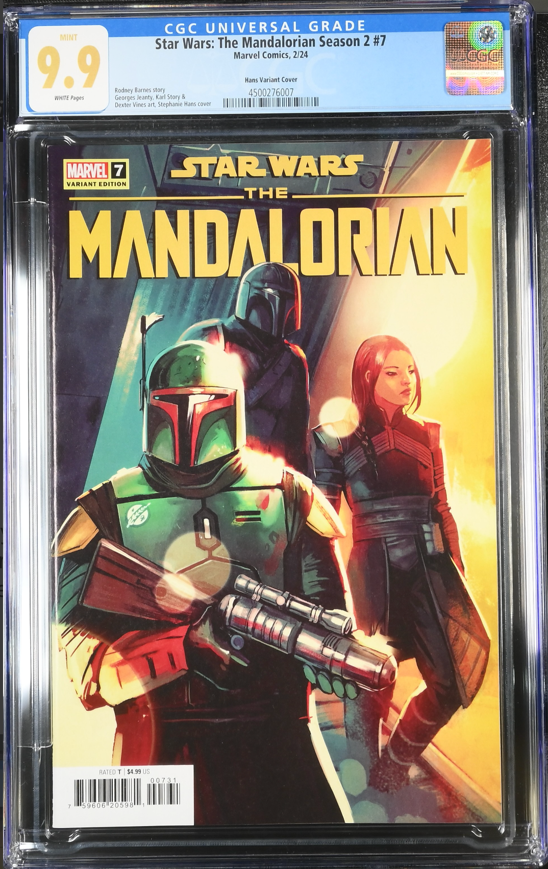 Star Wars: The Mandalorian Season 2 #7 Hans Variant CGC 9.9