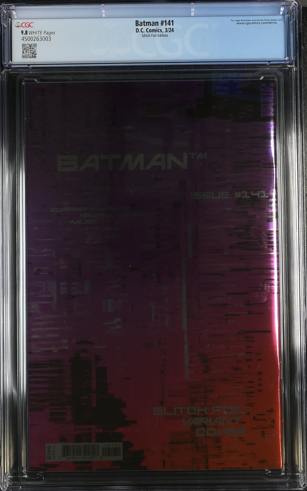 Batman #141 Bat Symbol Zur-En-Arrh Foil Variant CGC 9.8