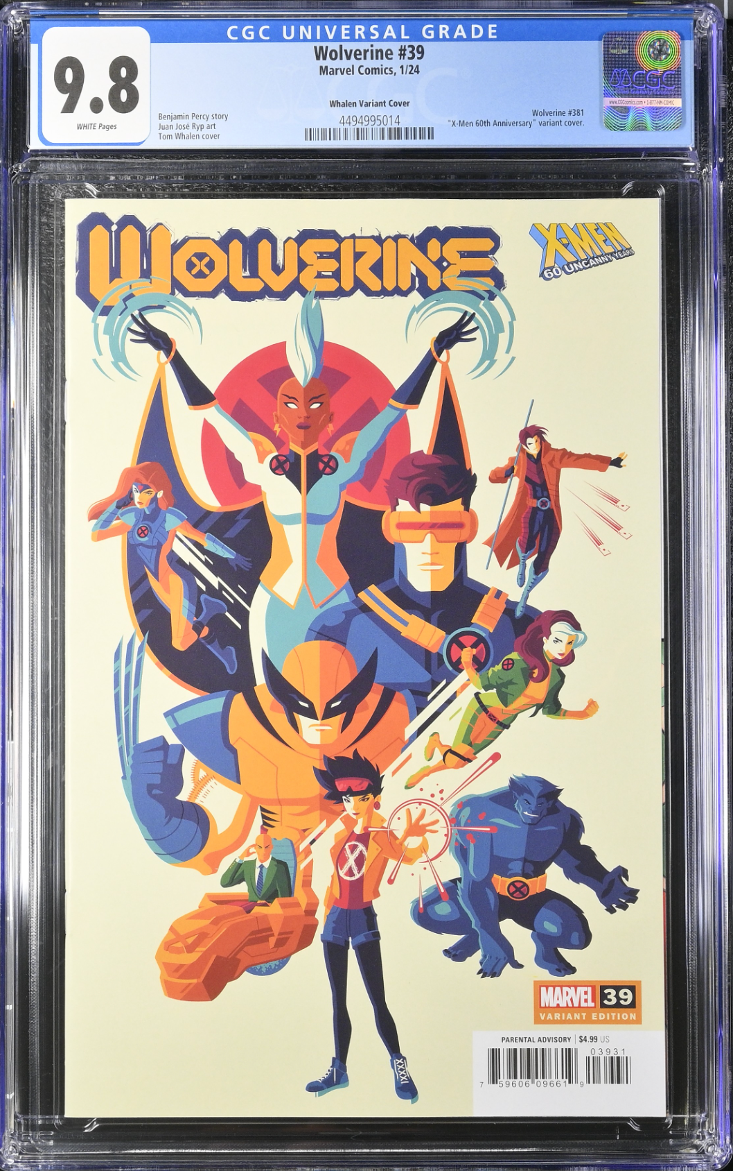 Wolverine #39 Whalen Variant CGC 9.8