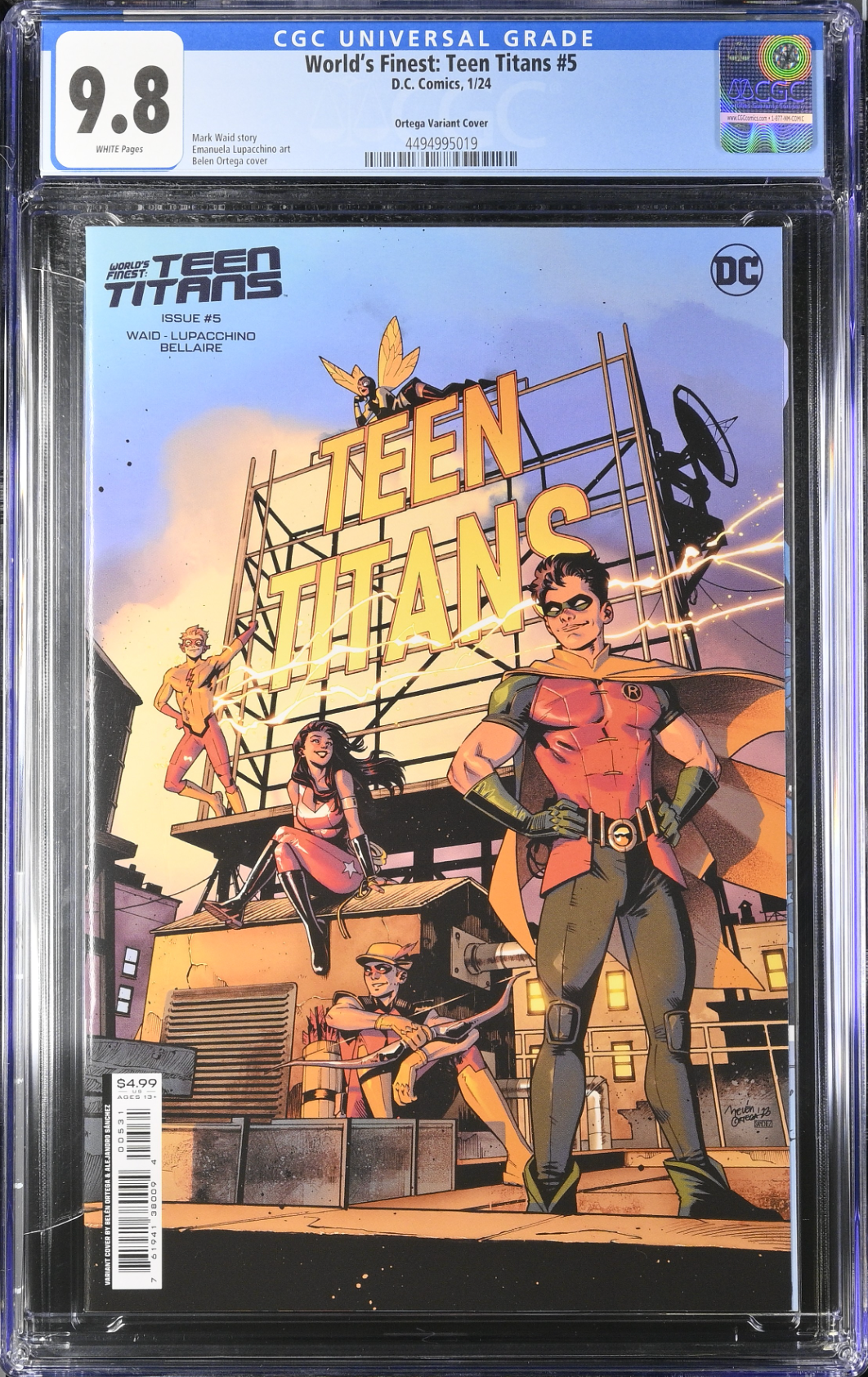 World's Finest: Teen Titans #5 Ortega Variant CGC 9.8