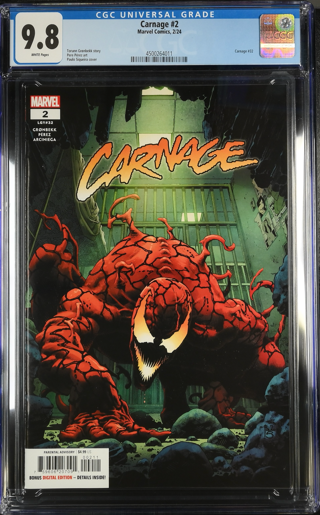 Carnage #2 CGC 9.8