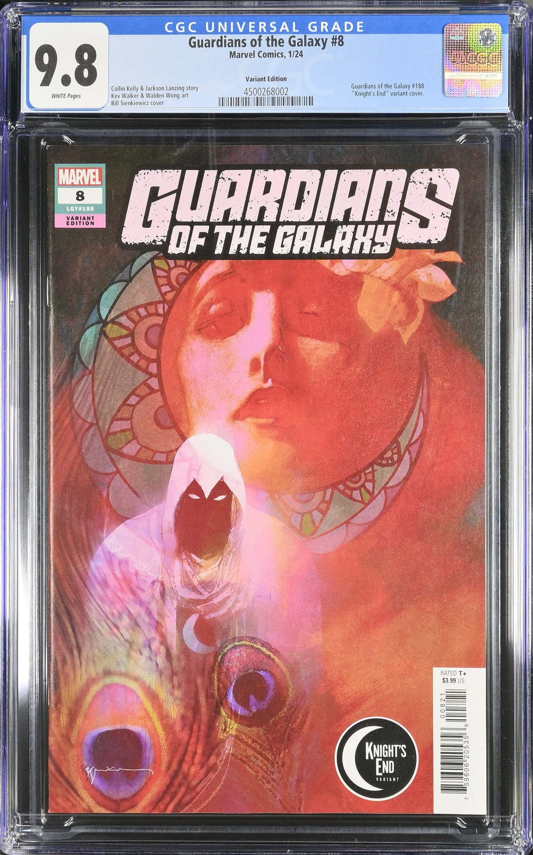Guardians of the Galaxy #8 Sienkiewicz Variant CGC 9.8