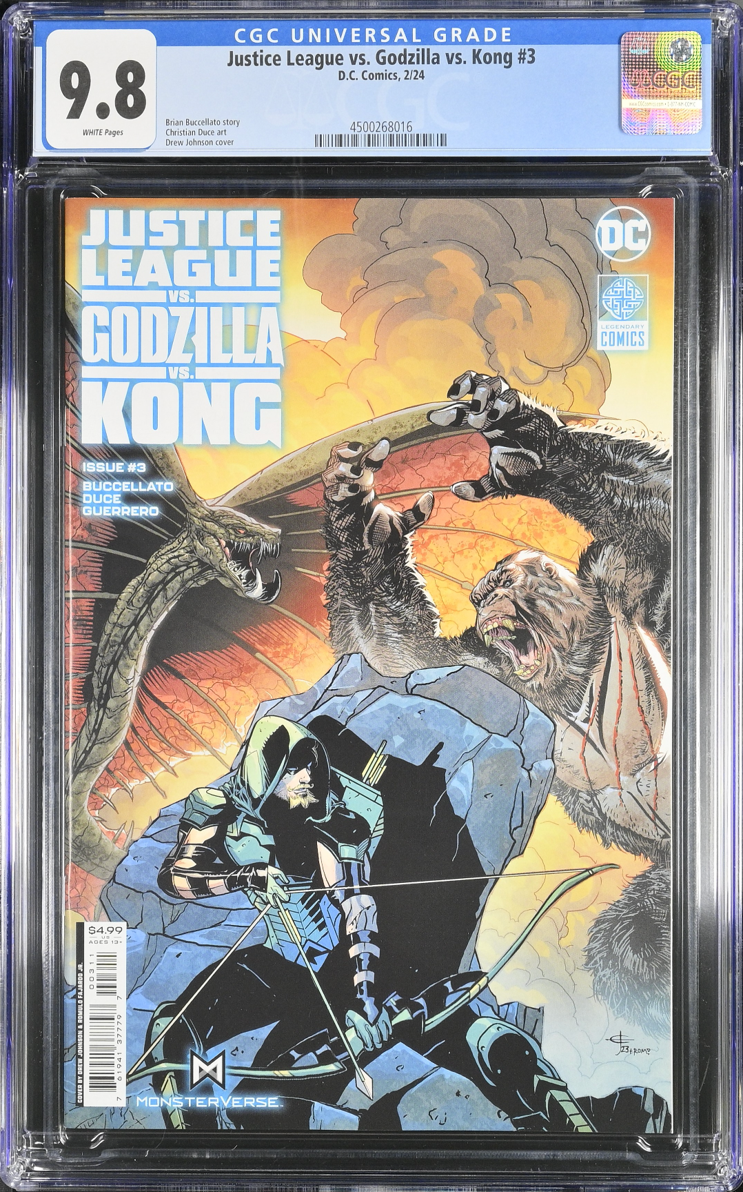 Justice League vs. Godzilla vs. Kong #3 CGC 9.8