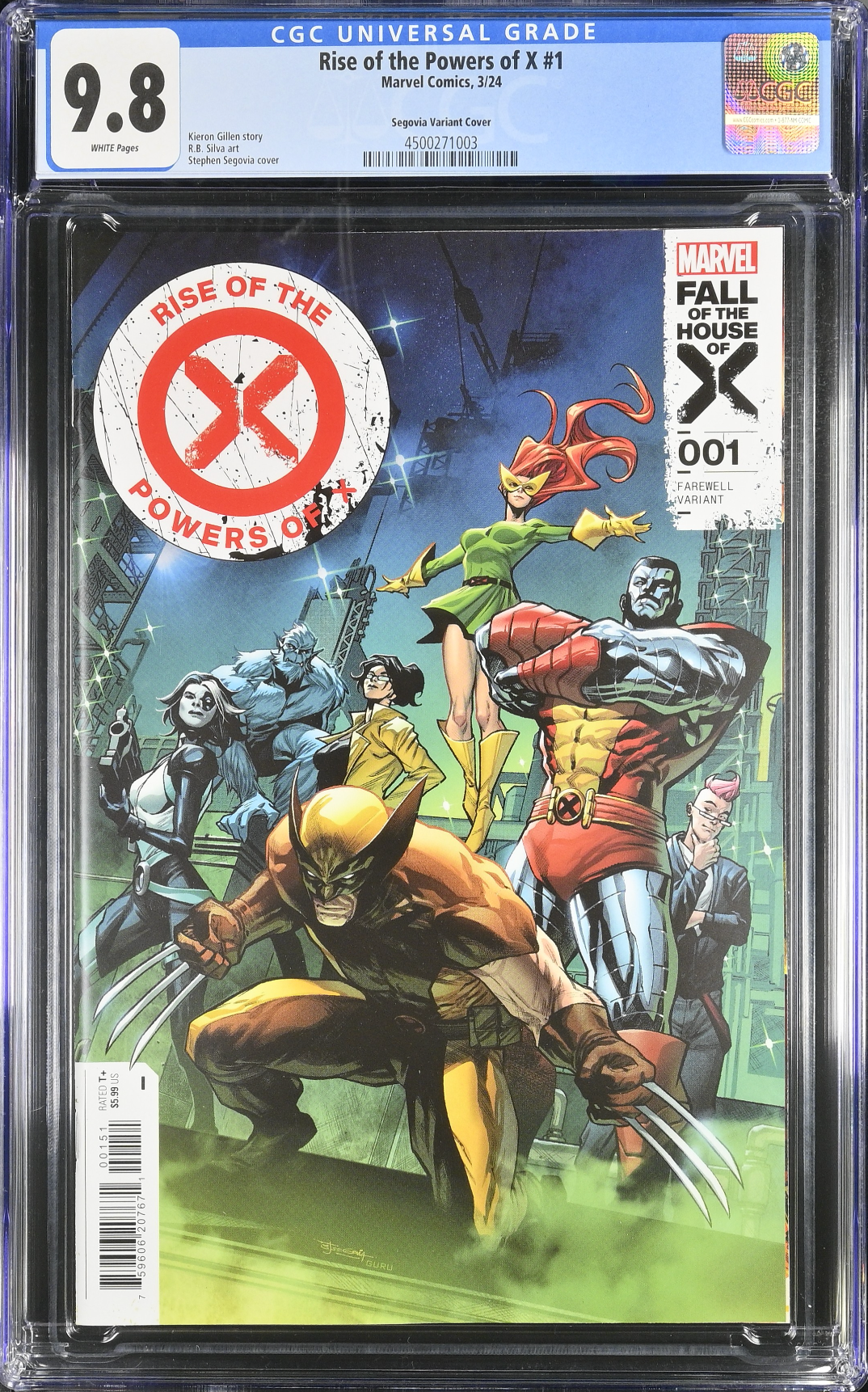 Rise of the Powers of X #1 Segovia "Farewell Krakoa" Variant CGC 9.8