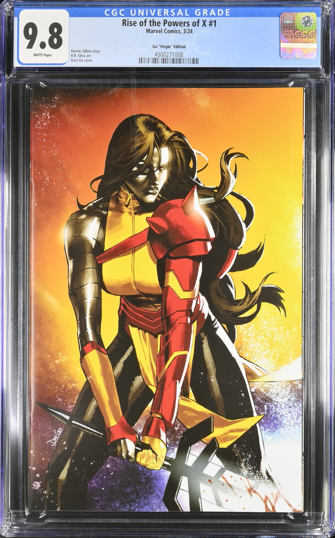 Rise of the Powers of X #1 Go 1:50 Virgin Retailer Incentive Variant CGC 9.8