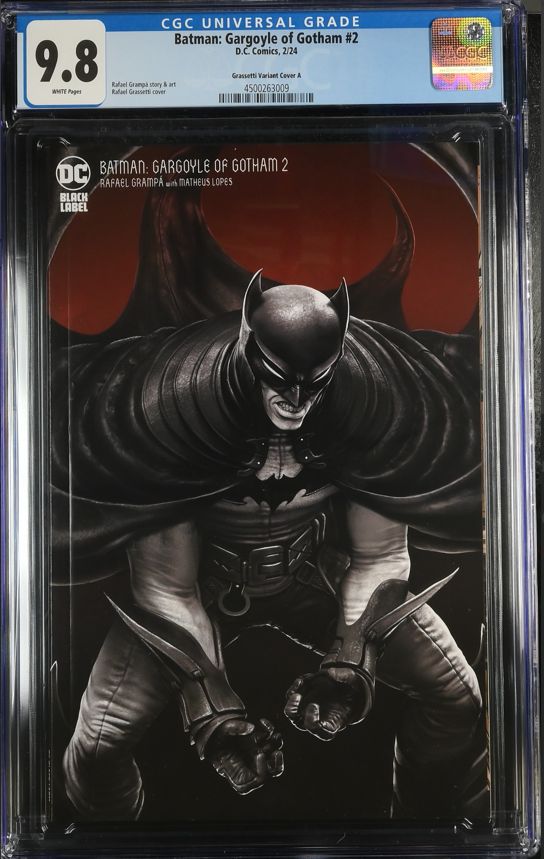 Batman: Gargoyle of Gotham #2 Grassetti Variant CGC 9.8