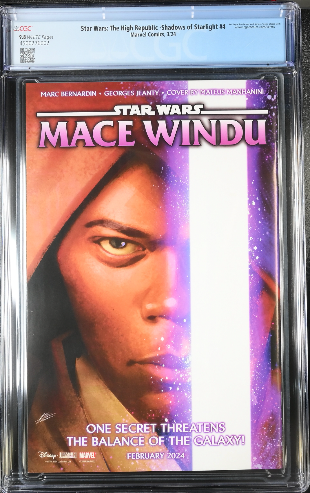 Star Wars: The High Republic - Shadows of Starlight #4 CGC 9.8