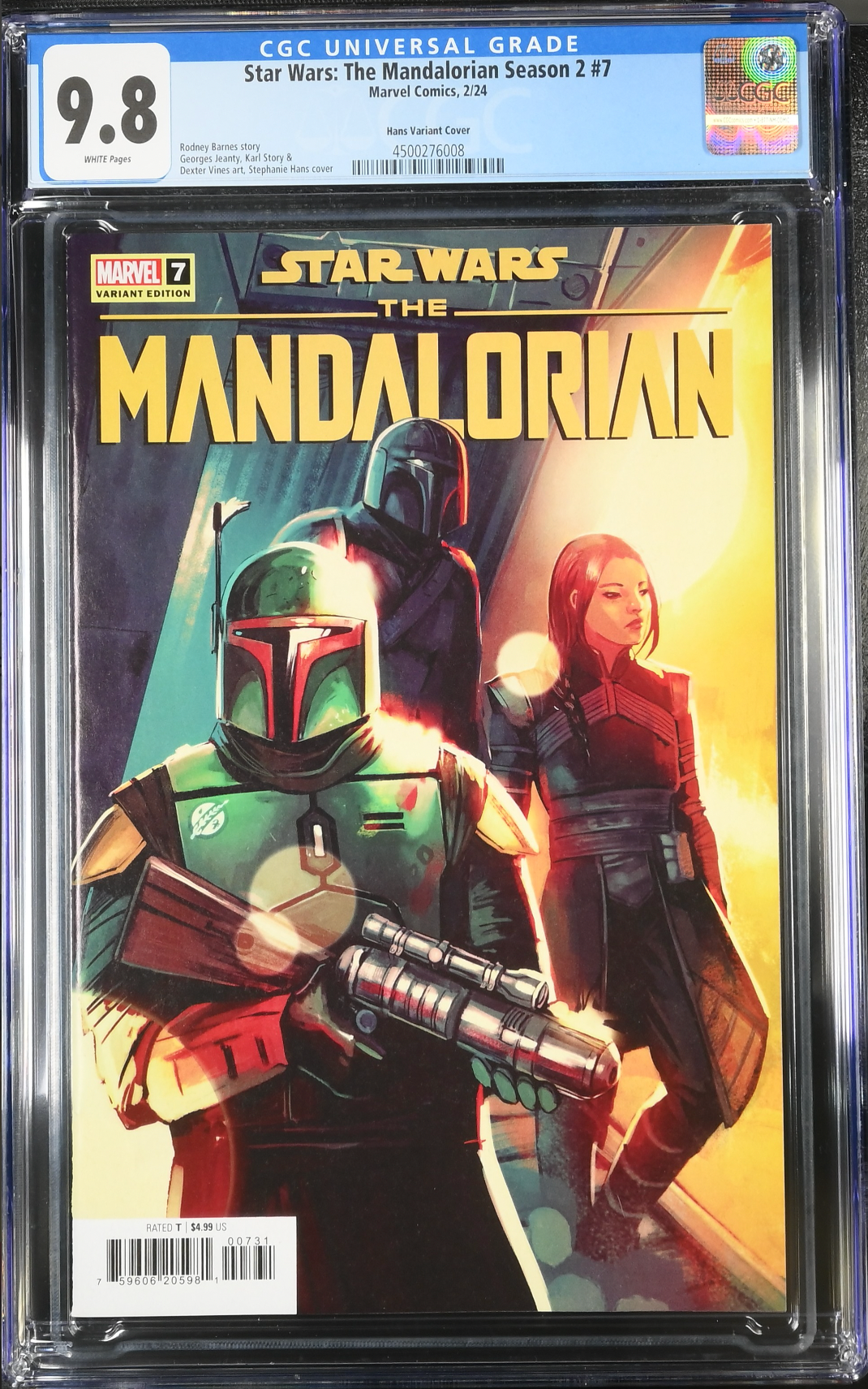 Star Wars: The Mandalorian Season 2 #7 Hans Variant CGC 9.8